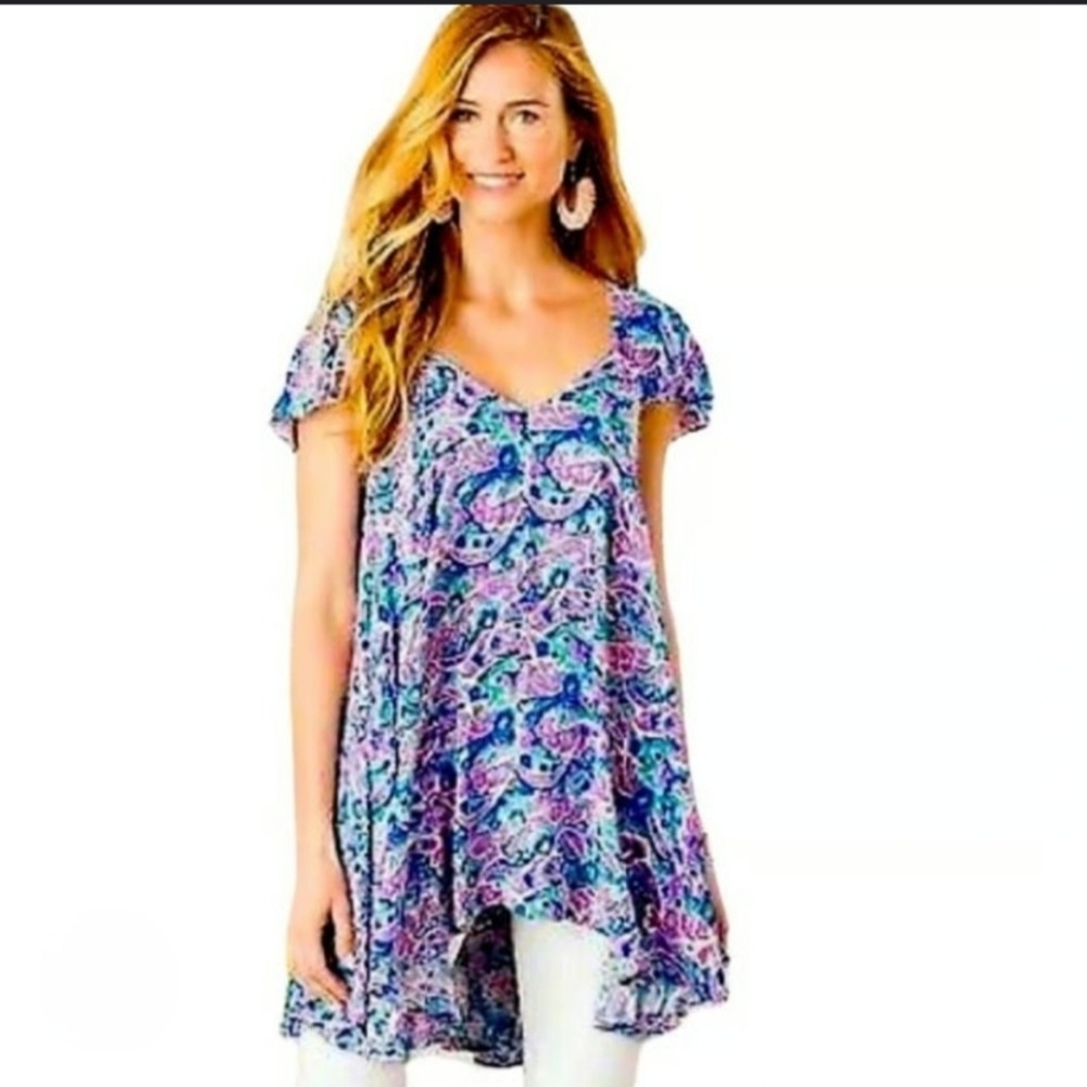 NWT Matilda Jane Women's Tunic Multi-Colored Top - Size Medium
